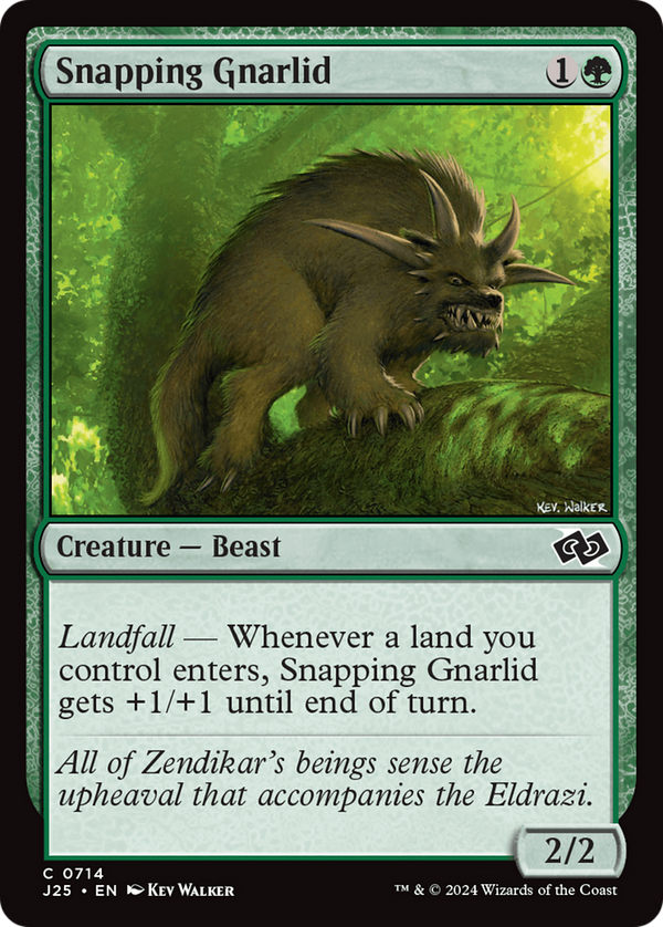 Snapping Gnarlid (714) [Foundations Jumpstart] - Deck Out Gaming