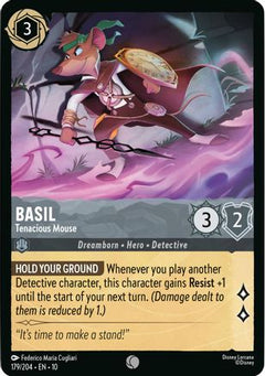 Basil - Tenacious Mouse (179/204) [Whispers in the Well] Cold Foil - Deck Out Gaming