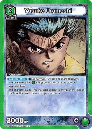 Yusuke Urameshi (037) (UE13BT/YYH-1-037) [UE13BT: Yu Yu Hakusho: Ghost Files] Foil - Deck Out Gaming
