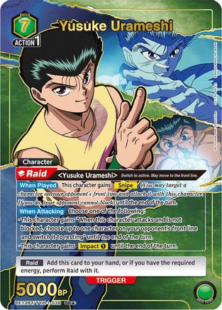 Yusuke Urameshi (038) (SR*) (UE13BT/YYH-1-038) [UE13BT: Yu Yu Hakusho: Ghost Files] Foil - Deck Out Gaming