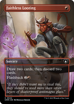 Faithless Looting (Borderless) (642) [Commander Masters] foil - Deck Out Gaming