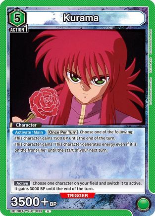 Kurama (039) (UE13BT/YYH-1-039) [UE13BT: Yu Yu Hakusho: Ghost Files] - Deck Out Gaming