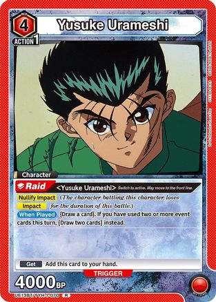 Yusuke Urameshi (070) (UE13BT/YYH-1-070) [UE13BT: Yu Yu Hakusho: Ghost Files] Foil - Deck Out Gaming