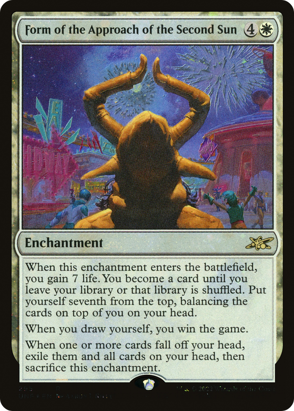 Form of the Approach of the Second Sun (Galaxy Foil) (295) [Unfinity] foil - Deck Out Gaming