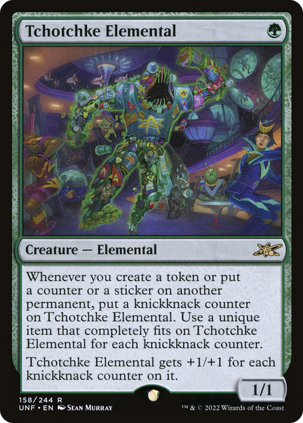 Tchotchke Elemental (158) [Unfinity] foil - Deck Out Gaming