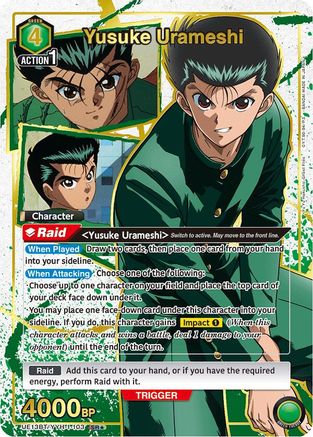 Yusuke Urameshi (103) (SR*) (UE13BT/YYH-1-103) [UE13BT: Yu Yu Hakusho: Ghost Files] Foil - Deck Out Gaming