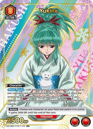 Yukina (113) (R*) (UE13BT/YYH-1-113) [UE13BT: Yu Yu Hakusho: Ghost Files] Foil - Deck Out Gaming