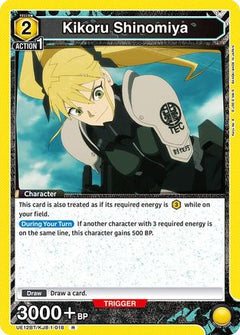 Kikoru Shinomiya (018) (UE12BT/KJ8-1-018) [UE12BT: Kaiju No. 8] Foil - Deck Out Gaming