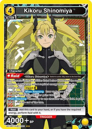 Kikoru Shinomiya (020) (UE12BT/KJ8-1-020) [UE12BT: Kaiju No. 8] Foil - Deck Out Gaming