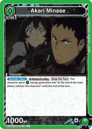 Akari Minase (072) (UE12BT/KJ8-1-072) [UE12BT: Kaiju No. 8] - Deck Out Gaming