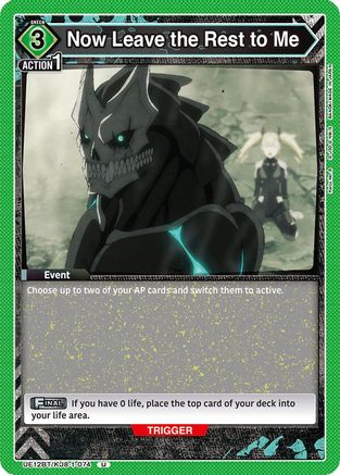 Now Leave the Rest to Me (UE12BT/KJ8-1-074) [UE12BT: Kaiju No. 8] - Deck Out Gaming