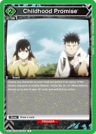 Childhood Promise (UE12BT/KJ8-1-075) [UE12BT: Kaiju No. 8] - Deck Out Gaming