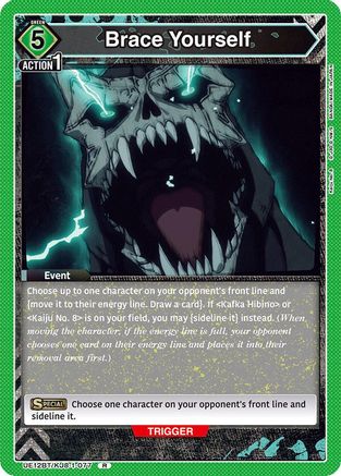 Brace Yourself (UE12BT/KJ8-1-077) [UE12BT: Kaiju No. 8] Foil - Deck Out Gaming
