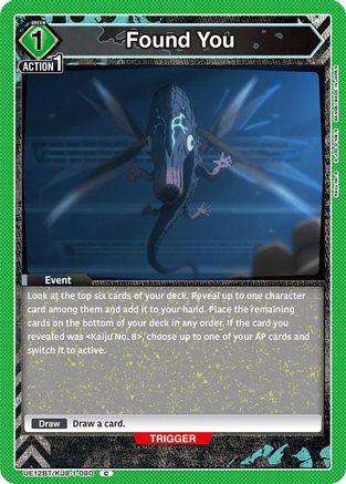Found You (UE12BT/KJ8-1-080) [UE12BT: Kaiju No. 8] - Deck Out Gaming