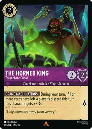 The Horned King - Triumphant Ghoul (49/204) [Whispers in the Well] - Deck Out Gaming