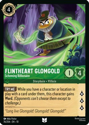 Flintheart Glomgold - Scheming Billionaire (76/204) [Whispers in the Well] - Deck Out Gaming