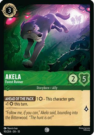 Akela - Forest Runner (90/204) [Whispers in the Well] - Deck Out Gaming