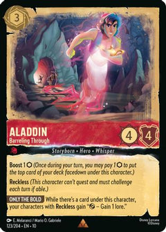 Aladdin - Barreling Through (123/204) [Whispers in the Well] Cold Foil-1