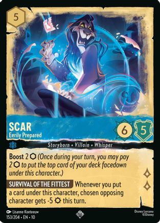 Scar - Eerily Prepared (153/204) [Whispers in the Well] Cold Foil-1