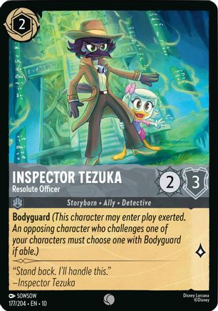 Inspector Tezuka - Resolute Officer (177/204) [Whispers in the Well] - Deck Out Gaming