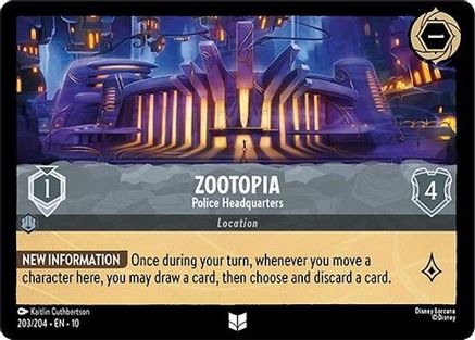 Zootopia - Police Headquarters (203/204) [Whispers in the Well] Cold Foil - Deck Out Gaming