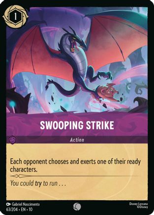 Swooping Strike (63/204) [Whispers in the Well] Cold Foil - Deck Out Gaming
