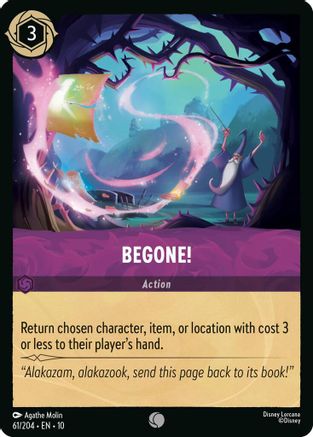 Begone! (61/204) [Whispers in the Well] Cold Foil - Deck Out Gaming