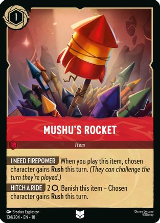 Mushu's Rocket (134/204) [Whispers in the Well] Cold Foil - Deck Out Gaming