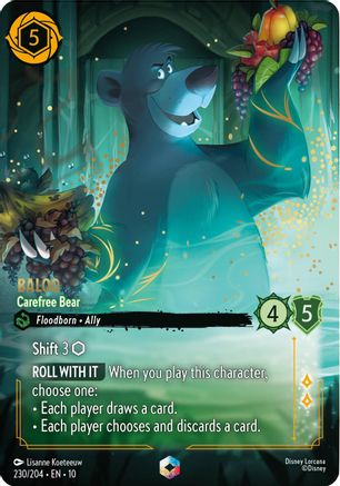 Baloo - Carefree Bear (Enchanted) (230/204) [Whispers in the Well] Holofoil - Deck Out Gaming