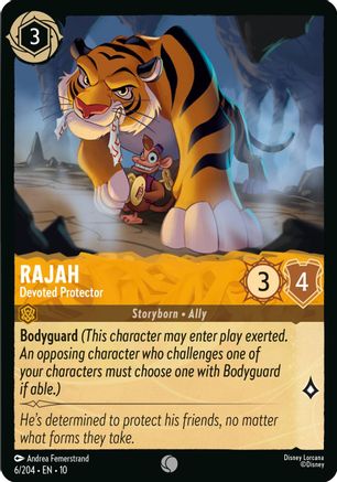 Rajah - Devoted Protector (6/204) [Whispers in the Well] - Deck Out Gaming