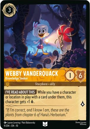 Webby Vanderquack - Knowledge Seeker (9/204) [Whispers in the Well] - Deck Out Gaming