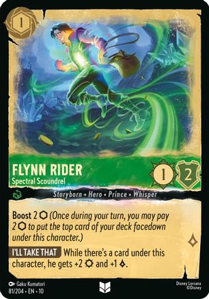 Flynn Rider - Spectral Scoundrel (81/204) [Whispers in the Well] Cold Foil-1