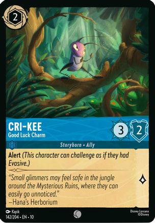 Cri-Kee - Good Luck Charm (142/204) [Whispers in the Well] Cold Foil - Deck Out Gaming