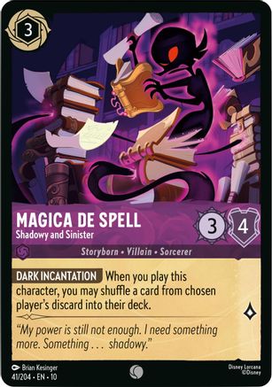Magica De Spell - Shadowy and Sinister (41/204) [Whispers in the Well] - Deck Out Gaming
