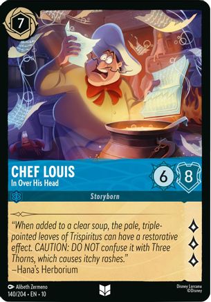Chef Louis - In Over His Head (140/204) [Whispers in the Well] Cold Foil - Deck Out Gaming