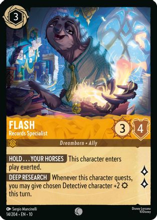 Flash - Records Specialist (14/204) [Whispers in the Well] Cold Foil - Deck Out Gaming