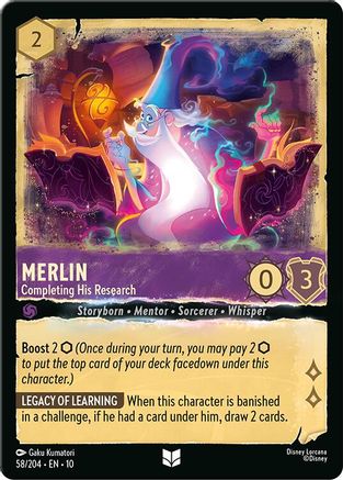 Merlin - Completing His Research (58/204) [Whispers in the Well] - Deck Out Gaming