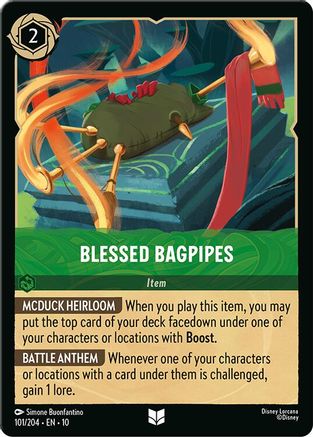 Blessed Bagpipes (101/204) [Whispers in the Well] Cold Foil - Deck Out Gaming