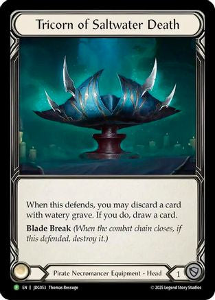 Tricorn of Saltwater Death - JDG053 (JDG053) [Flesh and Blood: Promo Cards] Cold Foil - Deck Out Gaming