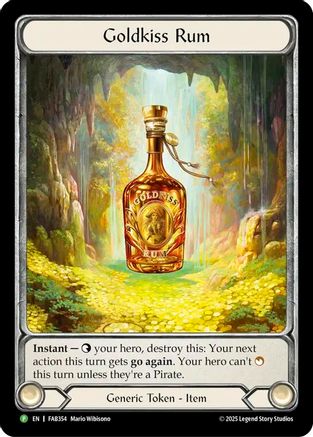 Goldkiss Rum - FAB354 (FAB354) [Flesh and Blood: Promo Cards] Cold Foil - Deck Out Gaming