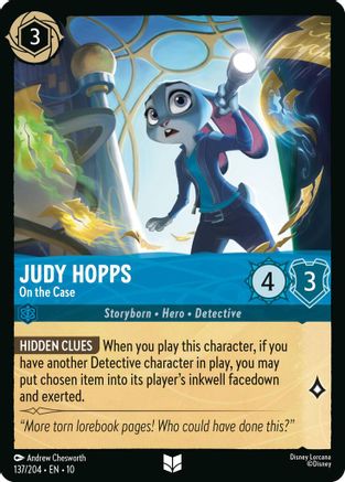 Judy Hopps - On the Case (137/204) [Whispers in the Well] - Deck Out Gaming