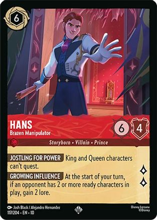 Hans - Brazen Manipulator (117/204) [Whispers in the Well] - Deck Out Gaming
