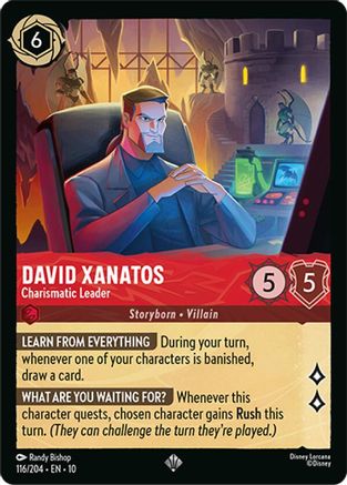 David Xanatos - Charismatic Leader (116/204) [Whispers in the Well] - Deck Out Gaming