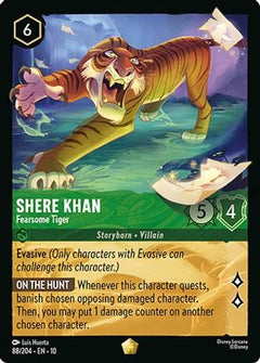 Shere Khan - Fearsome Tiger (88/204) [Whispers in the Well] Cold Foil - Deck Out Gaming