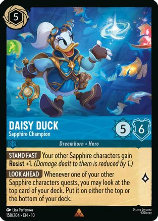 Daisy Duck - Sapphire Champion (158/204) [Whispers in the Well] - Deck Out Gaming