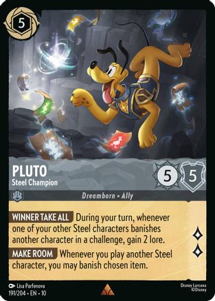 Pluto - Steel Champion (191/204) [Whispers in the Well] Cold Foil - Deck Out Gaming