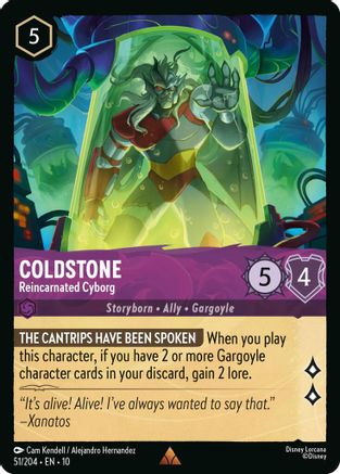 Coldstone - Reincarnated Cyborg (51/204) [Whispers in the Well] - Deck Out Gaming