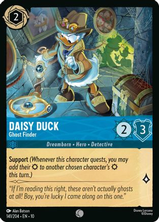 Daisy Duck - Ghost Finder (141/204) [Whispers in the Well] Cold Foil - Deck Out Gaming
