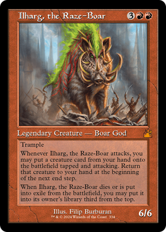 Ilharg, the Raze-Boar (Retro Frame) (334) [Ravnica Remastered] foil - Deck Out Gaming