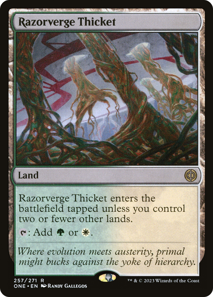 Razorverge Thicket (257) [Phyrexia: All Will Be One] foil - Deck Out Gaming